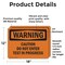 Signmission Caution Do Not Enter Test In Progress OSHA Warning Sign, Vinyl Decal, 18in W x 12in L, 2PK OS-2PACK-WS-D-1218-L-12007 - alternate 6